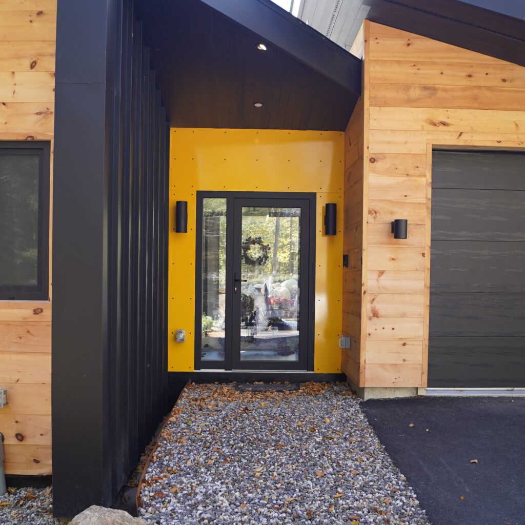 Entryway, exterior shot facing the main entrance.